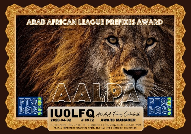 Arab African League Prefixes #0972